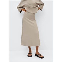 Falda cintura elástica -  Mujer | MANGO OUTLET Melilla