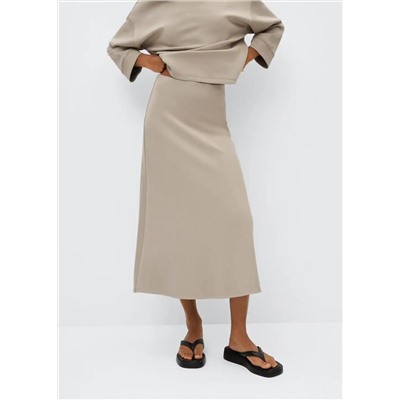 Falda cintura elástica -  Mujer | MANGO OUTLET Melilla