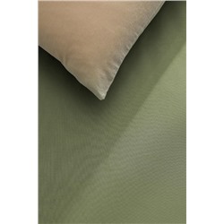 Manon King Size %100 Pamuk Ranforce Lastiksiz Çarşaf - Haki