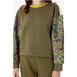 Kadın Haki Sweatshirt