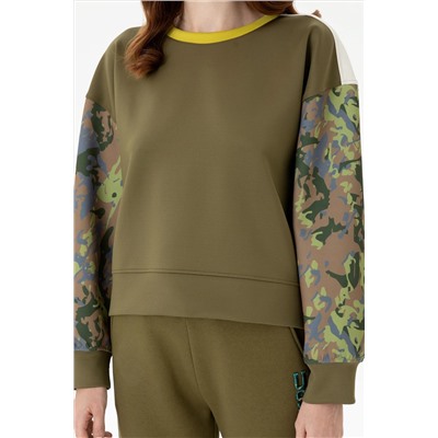 Kadın Haki Sweatshirt
