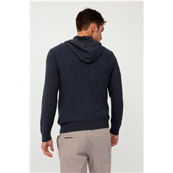 Jersey con capucha Azul oscuro jaspeado