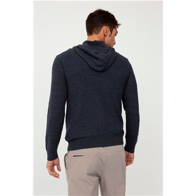 Jersey con capucha Azul oscuro jaspeado