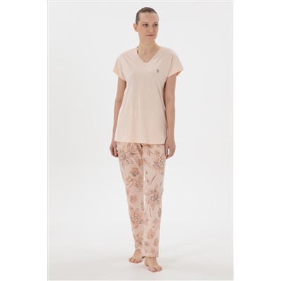 Kadın Bej Pijama Takımı