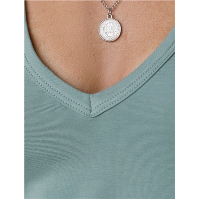 Топ из премиального хлопка с эластаном