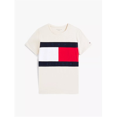 Bold Flag Logo Crewneck T-Shirt