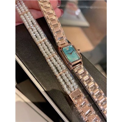 Подарочный набор от Arman*i ⌚️женские наручные часы и браслет  Реплика 1:1