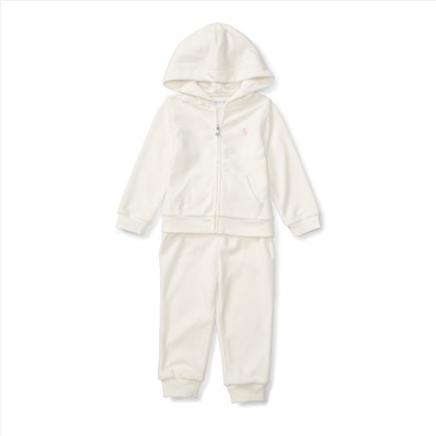 VELOUR HOODIE & PANT SET