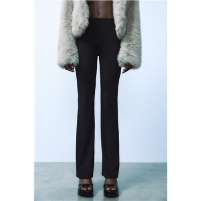 POLYAMIDE FLARED TROUSERS