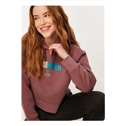 Lee Cooper Kapüşon Yaka Gül Kurusu Kadın Sweatshırt 241 LCF 241008 ZAYE GUL KURUSU 5003069102