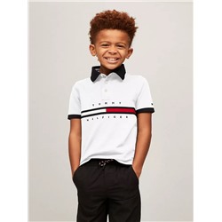 Tommy Hilfiger Kids' Short-Sleeve Flag Stripe Polo