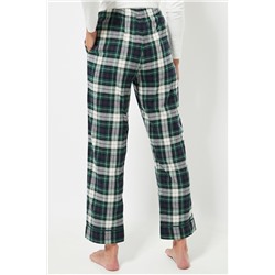 Pantalón de pijama cintura alta - Verde oscuro
