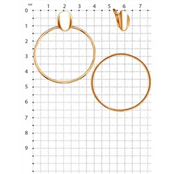 Серьги-трансформеры из золочёного серебра (3 в 1) 925 пробы 20-059-35з