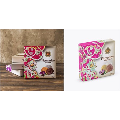 Пишмание "Hajabdollah" со вкусом ванили, какао и шафрана 160 гр 1/12 (коробка), шт