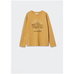 Camiseta manga larga estampada -  Niño | MANGO OUTLET España