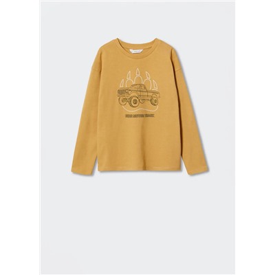 Camiseta manga larga estampada -  Niño | MANGO OUTLET España