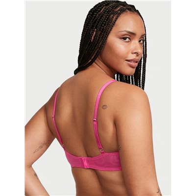 DREAM ANGELS Wicked Shimmer Heart Embroidery Unlined Balconette Bra