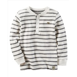 Long-Sleeve Thermal Henley