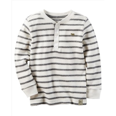 Long-Sleeve Thermal Henley