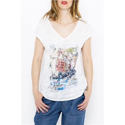 Camiseta Blanco roto