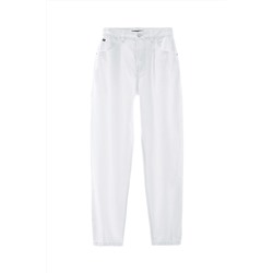Pantalón recto Blanco