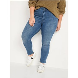 High-Waisted Medium-Wash Super Skinny Jeans for Women