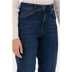 Kadın Koyu Mavi Jean Pantolon
