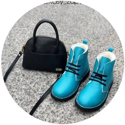 Ab.Zapatos 4619/2 Turquesa+Ab.Zapatos PELLE Peque (550) Negro АКЦИЯ