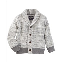 Space Dye Shawl Collar Cardigan