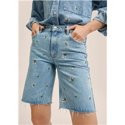 Bermudas denim estampadas -  Mujer | MANGO OUTLET Melilla