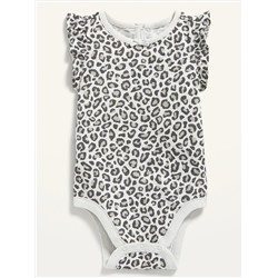 Unisex Ruffle-Sleeve Bodysuit for Baby