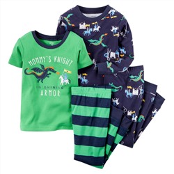 4-Piece Snug Fit Cotton PJs