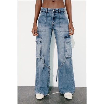 TRF CARGO MID-RISE JEANS