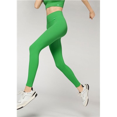 Sportliche Leggings aus Seamless-Feinrippgewebe