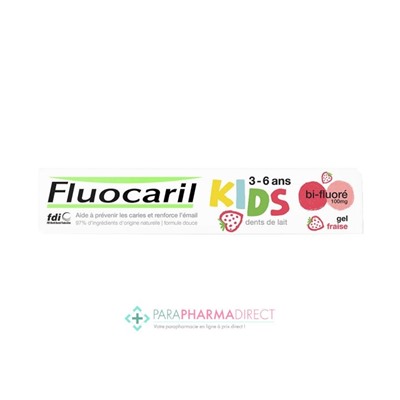 Fluocaril Kids 3/6 Ans Gel Fraise 50ml