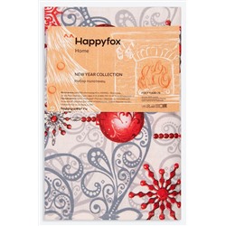 Набор полотенец из рогожки с петельками 3 шт Happy Fox Home
