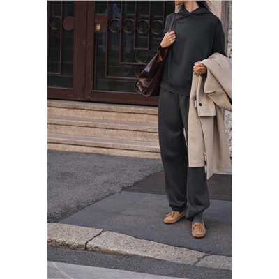 STRAIGHT PLUSH TROUSERS
