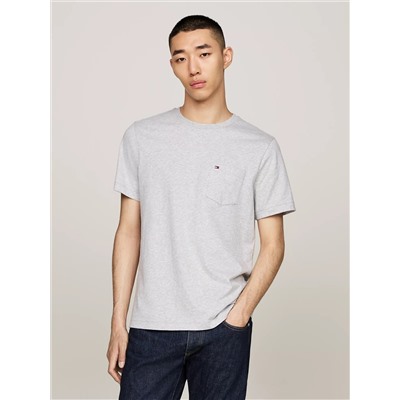 Heather Cotton Pocket T-Shirt