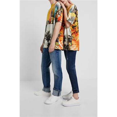 Camiseta unisex patch hawaiano