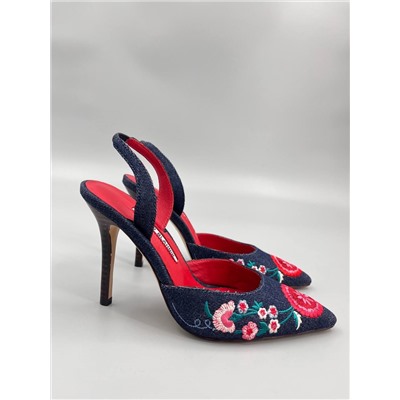 Слингбэки в ретро стиле Manolo Blahnik 🌹  Реплика 1:1