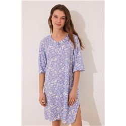 Camisola viscosa lila estampado