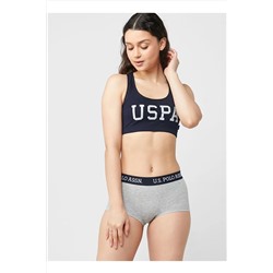 U.S. Polo Assn. Kadın Likralı Pamuklu Spor Büstiyer Şort Takımı U7S7P3O7L5