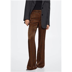 Pantalón satinado estampado -  Mujer | MANGO OUTLET Melilla