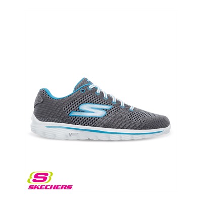 Skechers GOWalk2 Spark Charcoal/Turquoise Athletic Shoe