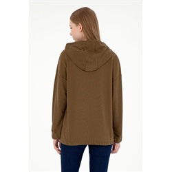 Kadın Haki Sweatshirt