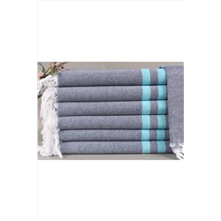 Kayra Export, Peştemal Turkuaz-lacivert Banyo Peştemali Plaj Peştemali 90x180 Cm Pamuk Peştemal