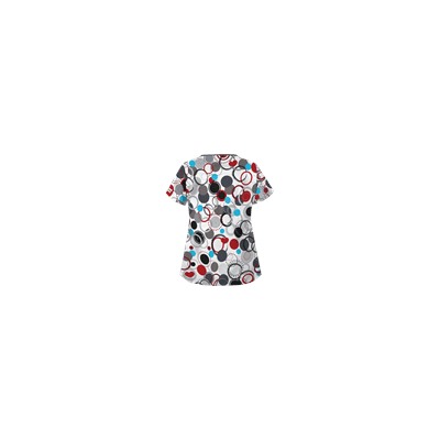 UA Round Up White Fashion Print Top