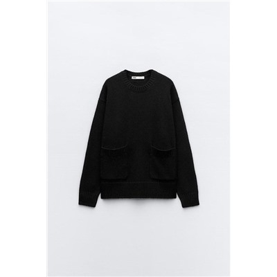 KNIT SWEATER WITH POCKETS