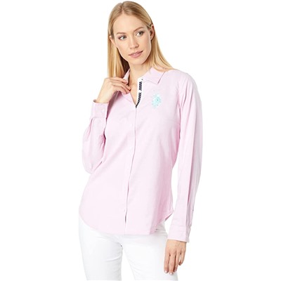 U.S. POLO ASSN. Long Sleeve Oxford Tonal Pony Shirt