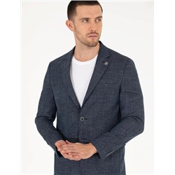 Lacivert Slim Fit Blazer Ceket
